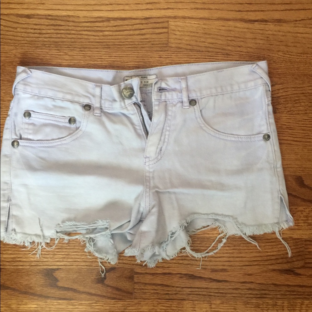 Free People Lavender Shorts
